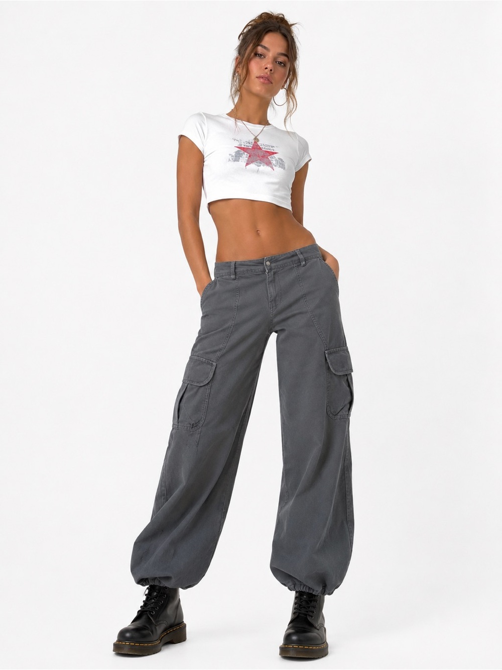 Vintage Y2K UNIONBAY Convertible Wide-Leg Cargo Pants  juniors 11